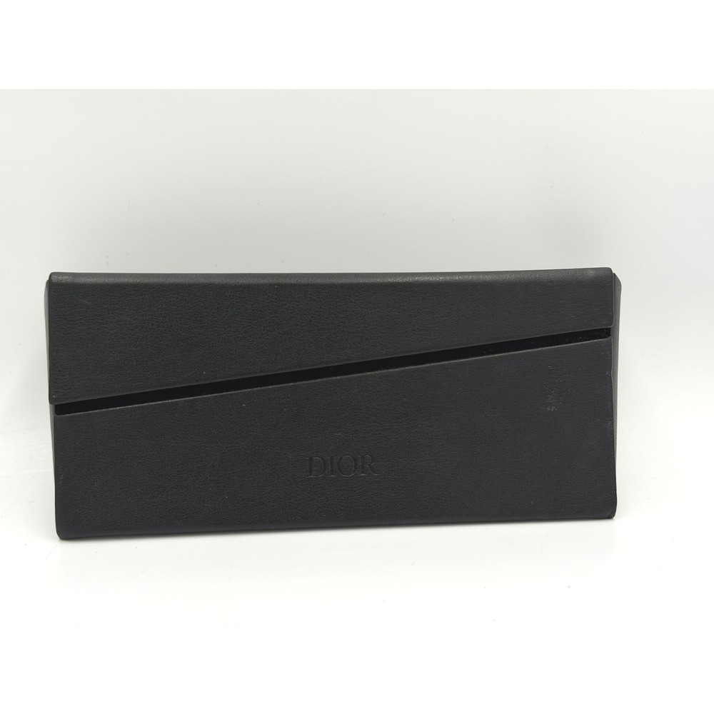 Christian Dior Paris Sunglasses Case Black Foldable Triangular Magnetic